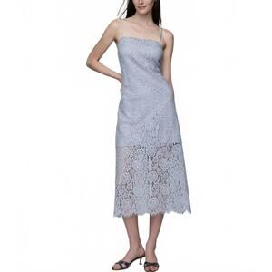 Gap Lace Midi Dress Light Blue NWT XL Tall